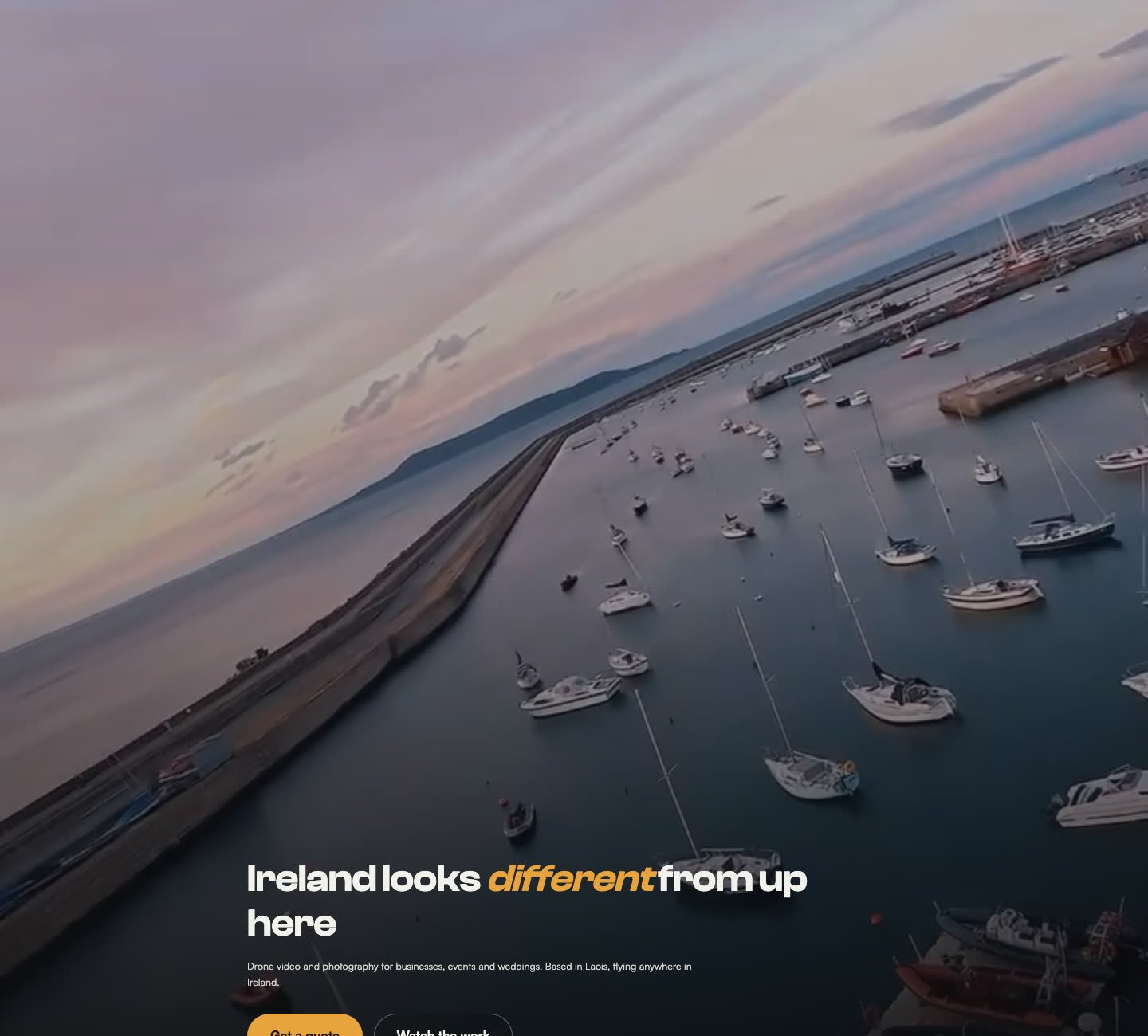 The Drone Man, aerial video and photography across Ireland, sister company of Laois Web Design